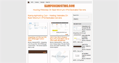 Desktop Screenshot of kampunghosting.com